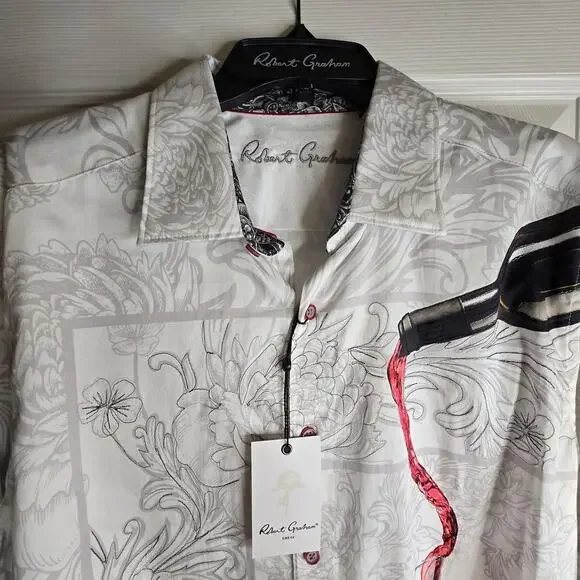 Robert Graham Grenashe Pinot Noir Long Sleeve Shirt Large Button Up - Picture 6 of 6